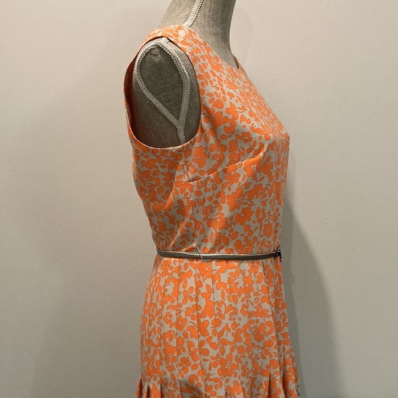 Calvin Klein Orange Fit and Flare Dress 8 medium - Picture 9 of 13